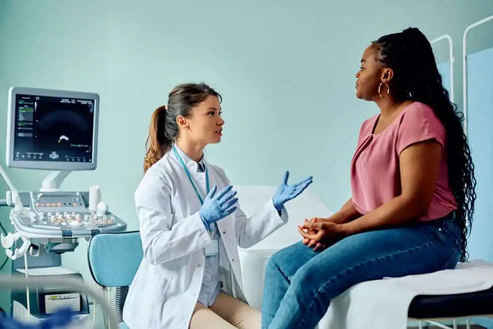 Woman have consultation about vaginal laxity Billericay